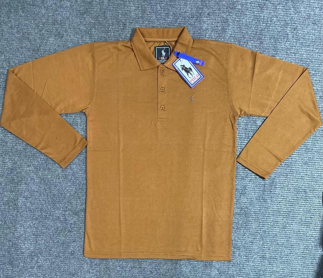 Single Men's Plain Polo Shirt - Polyester Fabric