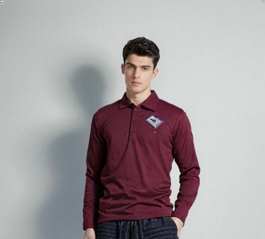 Men's Classic Plain Polo Shirt - Made of Polyester