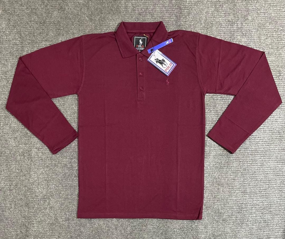 Men's Classic Plain Polo Shirt - Made of Polyester