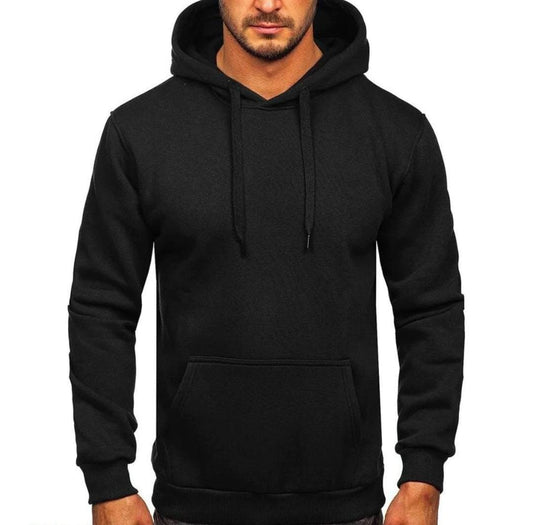 Men's Plain Fleece Hoodie - Single Piece